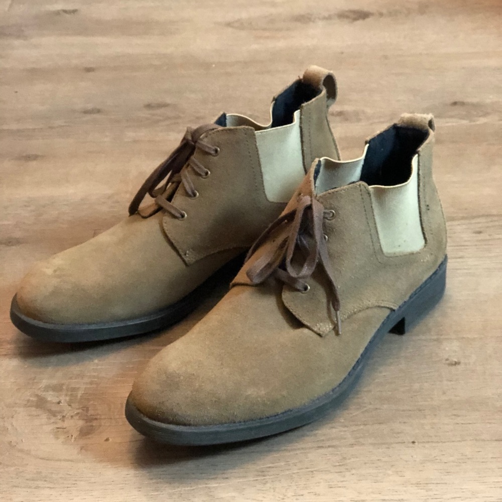 Marc New York Suede Chelsea Boots with laces